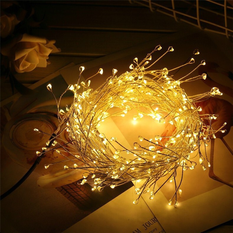 Cross-border led South Korea Christmas firecracker lights lights copper wire lights centipede foot decorative lights holiday lights decorative lights