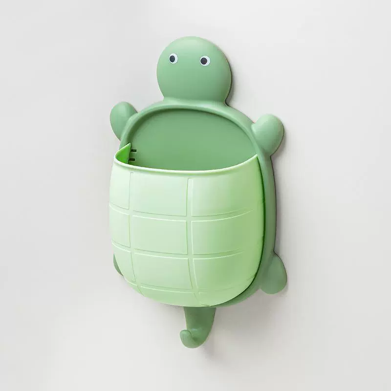New turtle shelf makeup tool sorting box dormitory bathroom toothbrush bedside mobile phone wall-mounted storage box