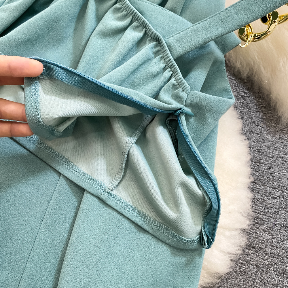 Dametøj Modejakkesæt kvinders højtaljede blyantbukser professionelle nipunktsbukser tredelt camisole løs jakkesæt jakke forår_voghion.com