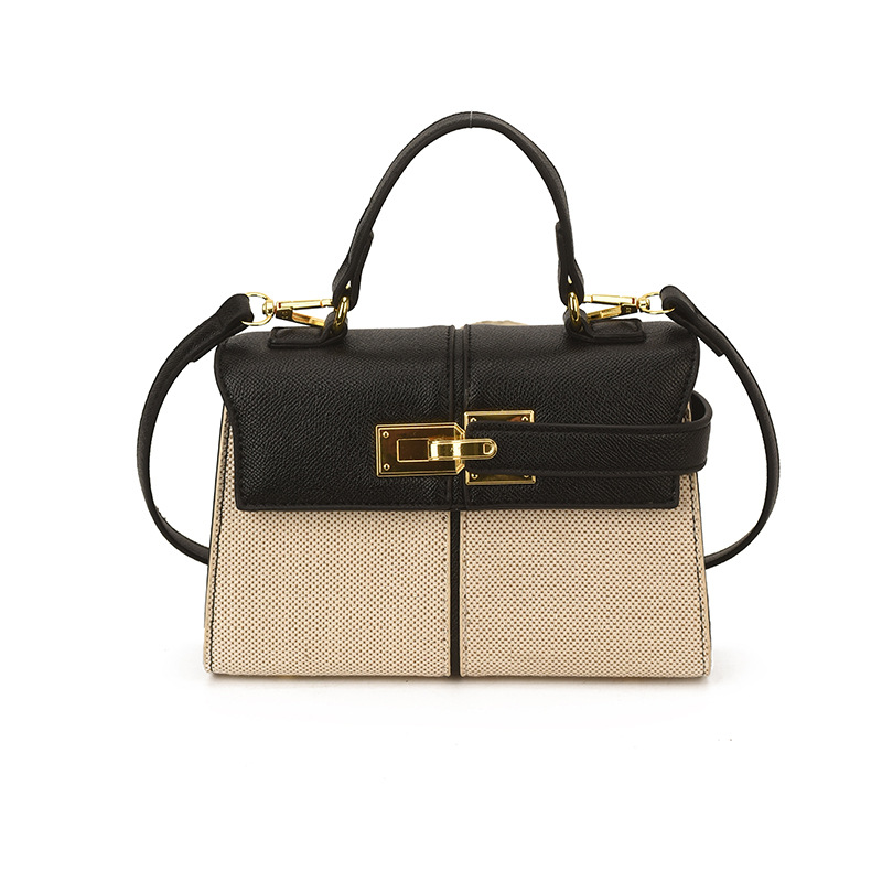 Lujo ligero color contrastante empalme bolso de mano pequeño para mujeres 2026 ventas calientes nueva moda versátil alta sensación mochila