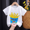 Children's cotton cartoon summer T-shirt, with short sleeve, Korean style, children's clothing