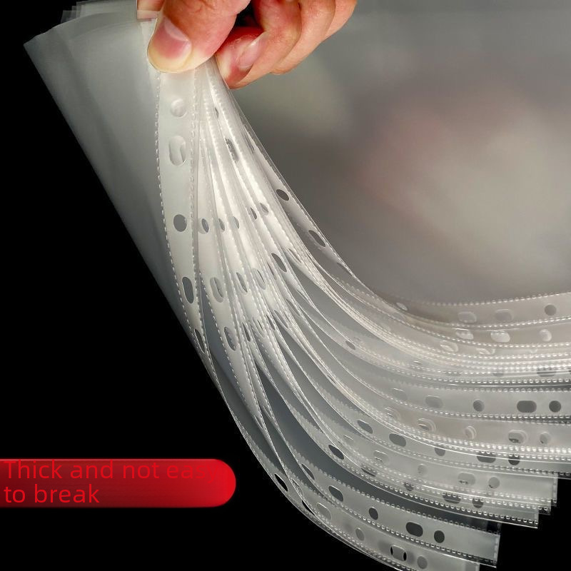 (2개) 두꺼운 11 홀 파일 가방 내부 페이지 투명 A4 느슨한 잎 파일 가방 4C 파일 보호 가방 사무용품 도매