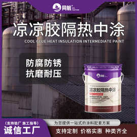 化工原料罐防腐防锈抗磨阻温隔热涂料  凉凉胶隔热中涂现货批发