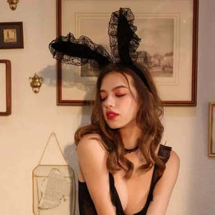 Золотая атласная пряжа, декоративная пряжа, лента из атласа, милые длинные уши, серьги, ободок для волос, женская линь-длинная прическа