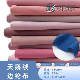 现货天鹅绒边纶布180克拉毛布玩具绒布魔术布圈绒布抱枕箱包布料