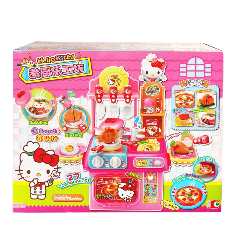 Игрушечная кухня Hello Kitty для девочек набор для игры в дом