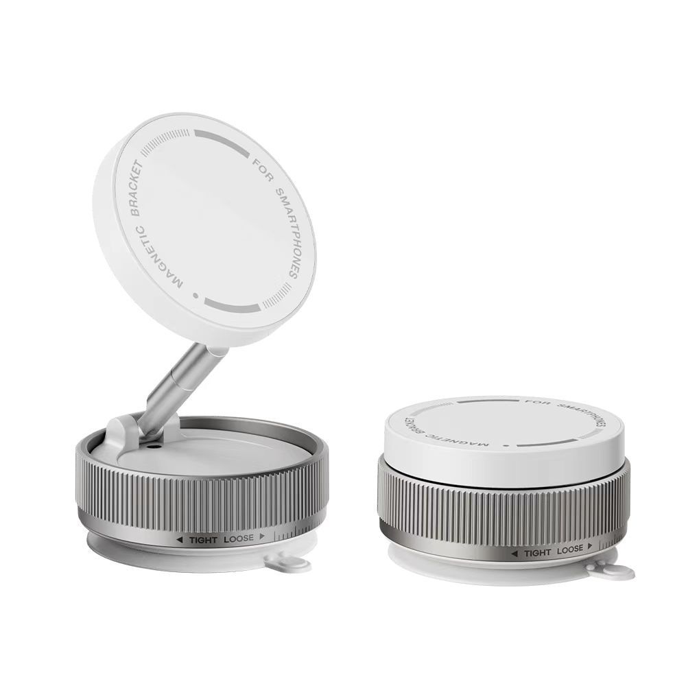 Nuevo soporte de teléfono móvil magnético transfronterizo, soporte de teléfono móvil plegable de escritorio multifuncional de adsorción de ventosa de vacío de coche