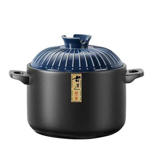 Casserole stew pot household gas clay pot rice soup anti-burning bottom gas stove with high temperature resistant dry burning non-crack small casserole