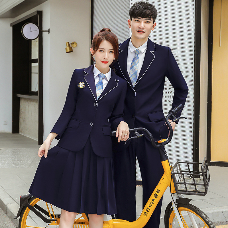 班服韩版套装春秋季西装外套学院风英伦风高中学生毕业运动会校服