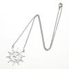 Fashionable retro shiny pendant solar-powered, brand necklace, European style, wholesale