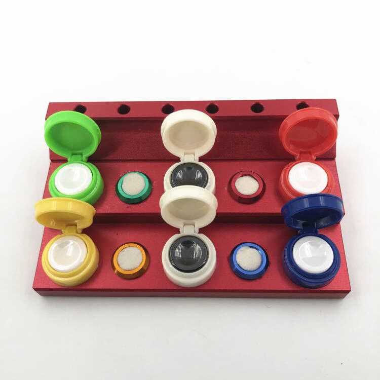 修表工具 六目油碟 油扒 手表点油专用 机芯点油上油 点油笔座