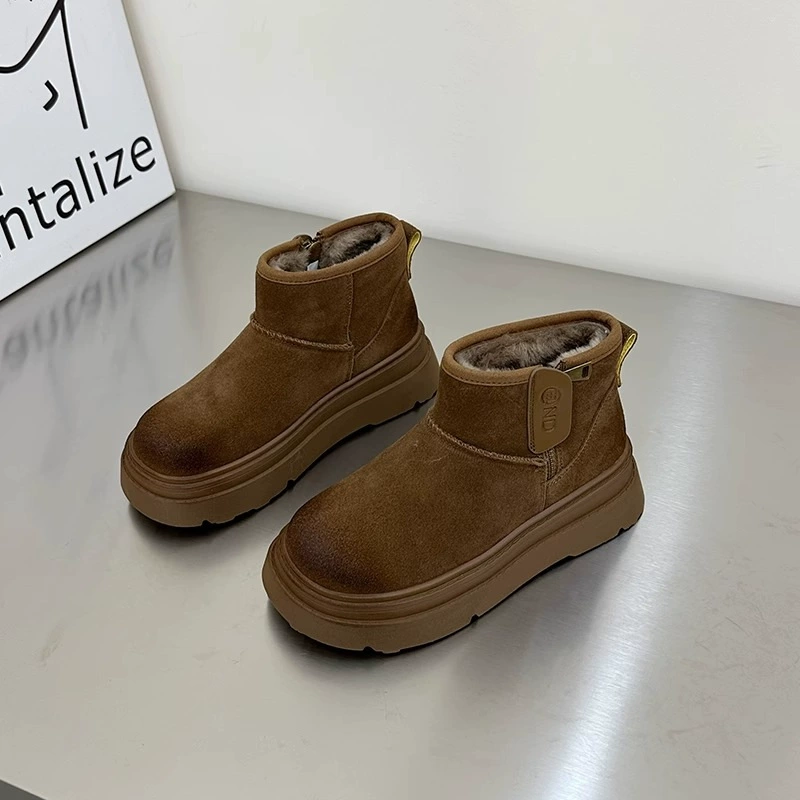 Keep warm non-slip matte low boots, 2024 years