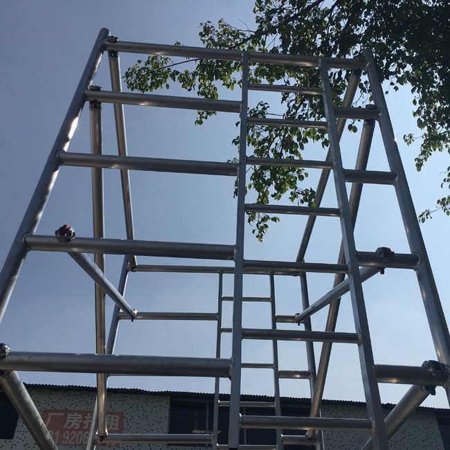 厂家铝合金脚手架单宽双宽脚手架高空作业高品质快装门式脚手架