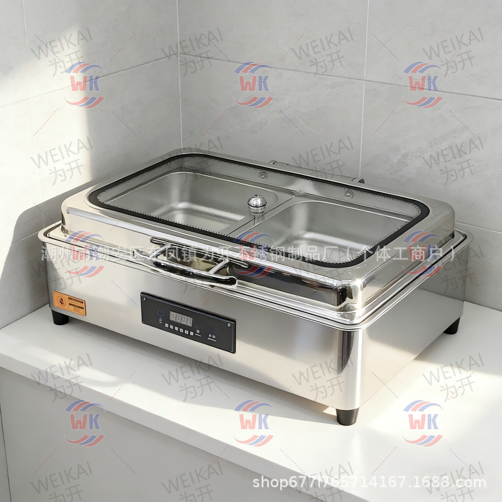 Horno de aislamiento térmico buffet de grano de madera horno de calentamiento eléctrico comercial horno de Buffy eléctrico inteligente CNC horno de calentamiento eléctrico de restauración hotelera hidráulico 9L