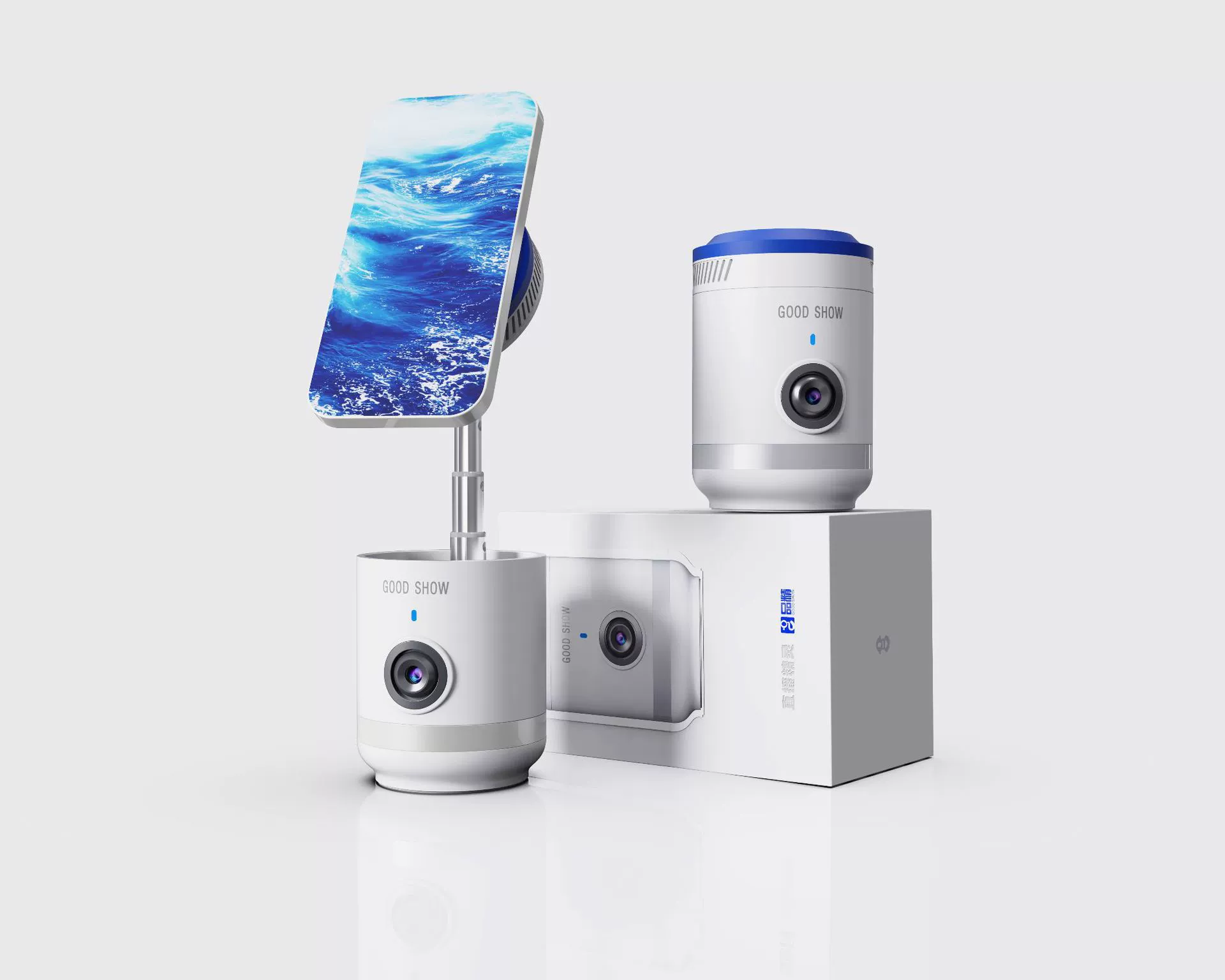 Полностью Автоматическое вращение Follow-Up Pan-Tilt 360 Интеллектуальный стабилизатор мобильного телефона с распознаванием лиц под напряжением и быстрой беспроводной зарядкой