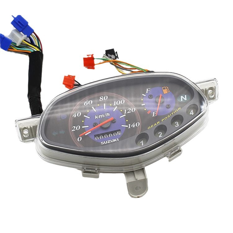 Accesorios de motocicleta de viga curva adecuados para montar ligero Suzuki Celtic QS110 tacómetro conjunto de instrumentos medidor de código medidor de velocidad