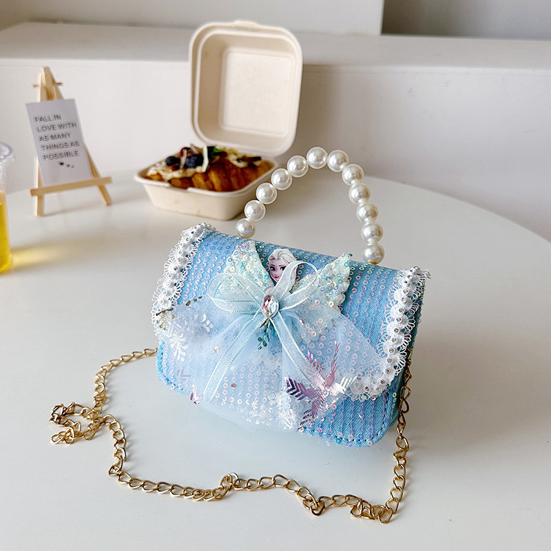 Bolsos populares de este año, bolsos accesorios de niñas, bolsos de perlas de moda, bolsos de hombro para niños coreanos.