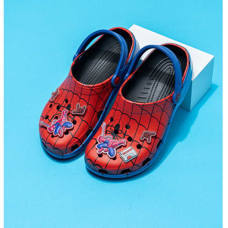 Cross Marvel Collaboration Spider-Man Second Generation Spoderman Clogs for Men and Women, Non-Slip Sandals Factory Cross Marvel Collaboration Spider-Man Second Generation Spoderman Clogs for Men and Women, Non-Slip Sandals Factory