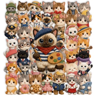 50���羳ë���|�п�ͨС؈PET�����ʽ�̽�؈�䄓��DIY�b��N؛Դ
