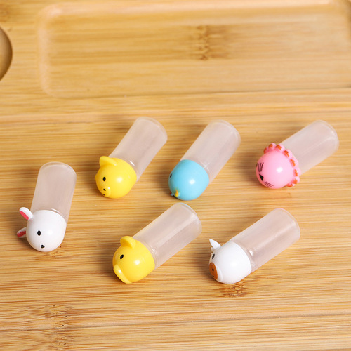 Mini sauce bottle picnic outdoor cartoon animal six-piece set ketchup salad dressing bottle squeeze sauce bottle