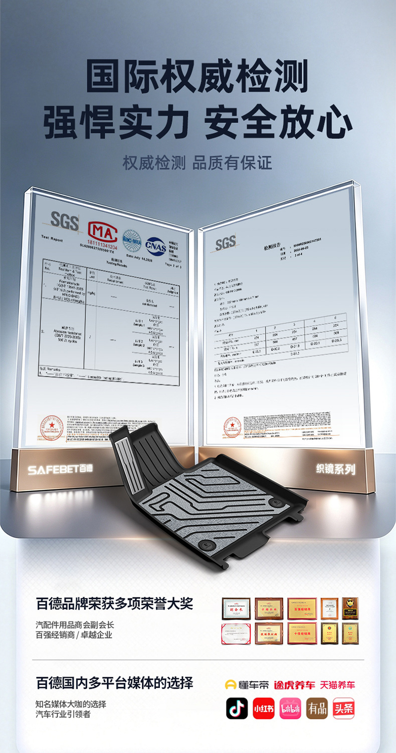 Suitable for Xiaomi YU7 SU7 new model, TPE car floor mats and trunk mat, eco-friendly, waterproof, and wear-resistant