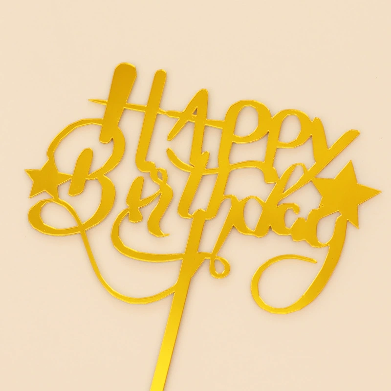 Украшение для торта «Happy Birthday», вставной декор, креативные вставные украшения для дня рождения