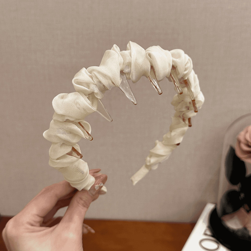 不勒头带齿头箍波浪防滑发箍女碎发整理头饰高颅顶气质百搭款发饰|undefined