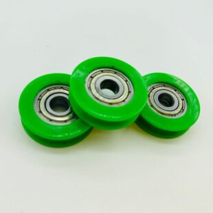 Rich styles U-shaped pulley 625 bearing injection coated pulley 5*23*7mm