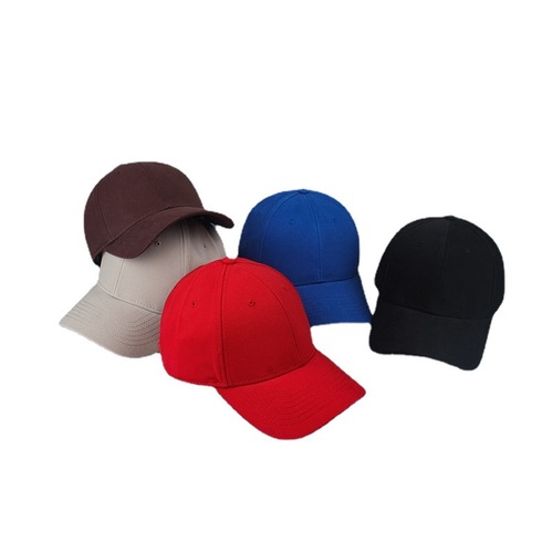 Foreign trade solid color light plate hard top baseball hat cotton men and women simple versatile casual large head cap spring and summer trend