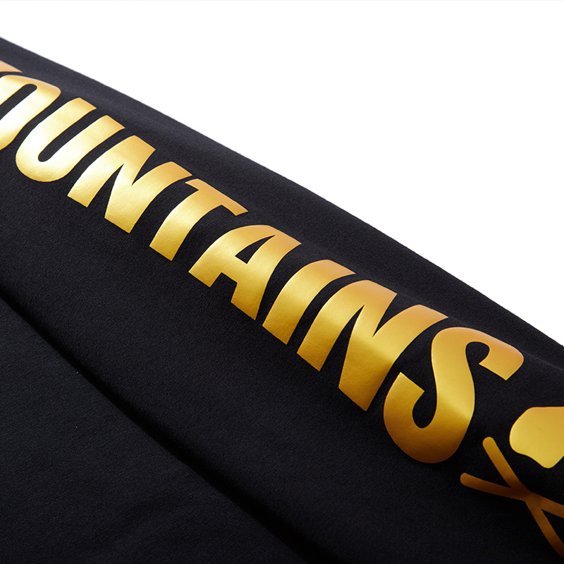 Men's Clothing Fashionable plus size men's clothing autumn loose round neck letter hot stamping + colorful reflective printing loose sweatshirt DT5218_voghion.com