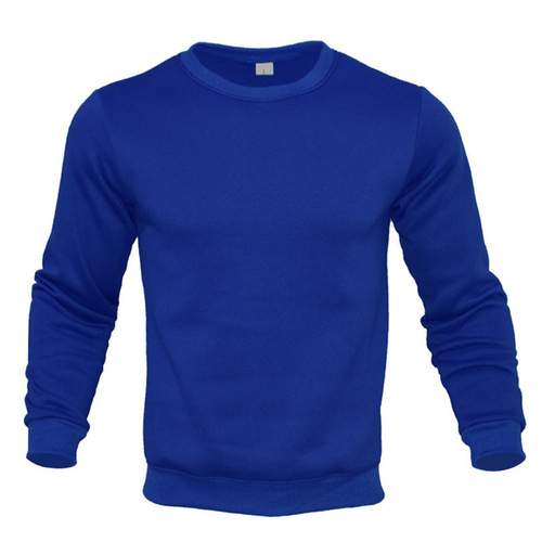 Men's Casual Round Neck Long Sleeve Hooded Sweatshirt Winter Fleece Insulated Jacket Pullover Sweatshirt Trendy Casual Versatile