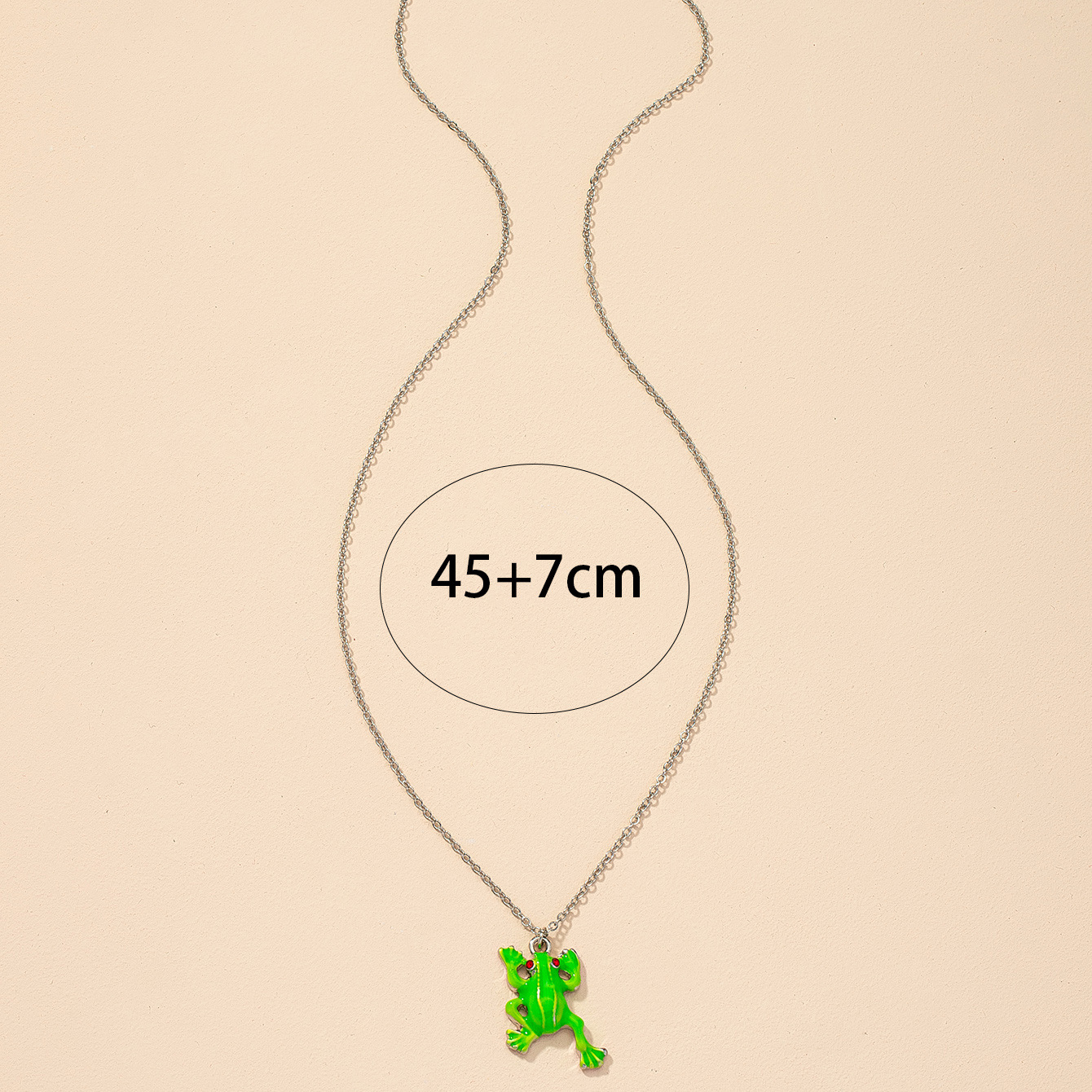 Européen Et Américain De Mode Nouveaux Accessoires En Gros 1 Goutte À Goutte Grenouille Vitrage Collier Europe Et En Amérique Croix Frontière Du Jour De Mère Collier display picture 3