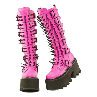 Platform Shoes Lolita Punk Diablo Cosplay Lolita Shoes Boots Studded Boots