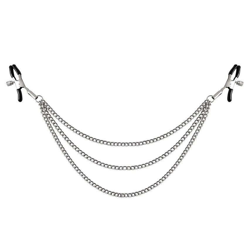 [Национальная сравнительная цена] Wildtoy Paradise SM Sex Furious Metal Three Chain Milk Packs Multi -color can be matched