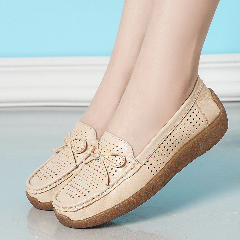 Nuevos zapatos Bean 26 primavera y verano suela suave hueco arco transpirable de moda superficial un zapato de moda simple