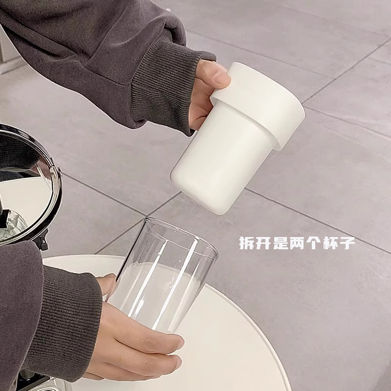 Taza de cepillo de dientes multifunción de viaje Taza de enjuague bucal en capas Taza portátil con tapa Tanque de dientes Tanque de dientes Tooth de dientes Caja de cepillo de dientes de pasta de dientes