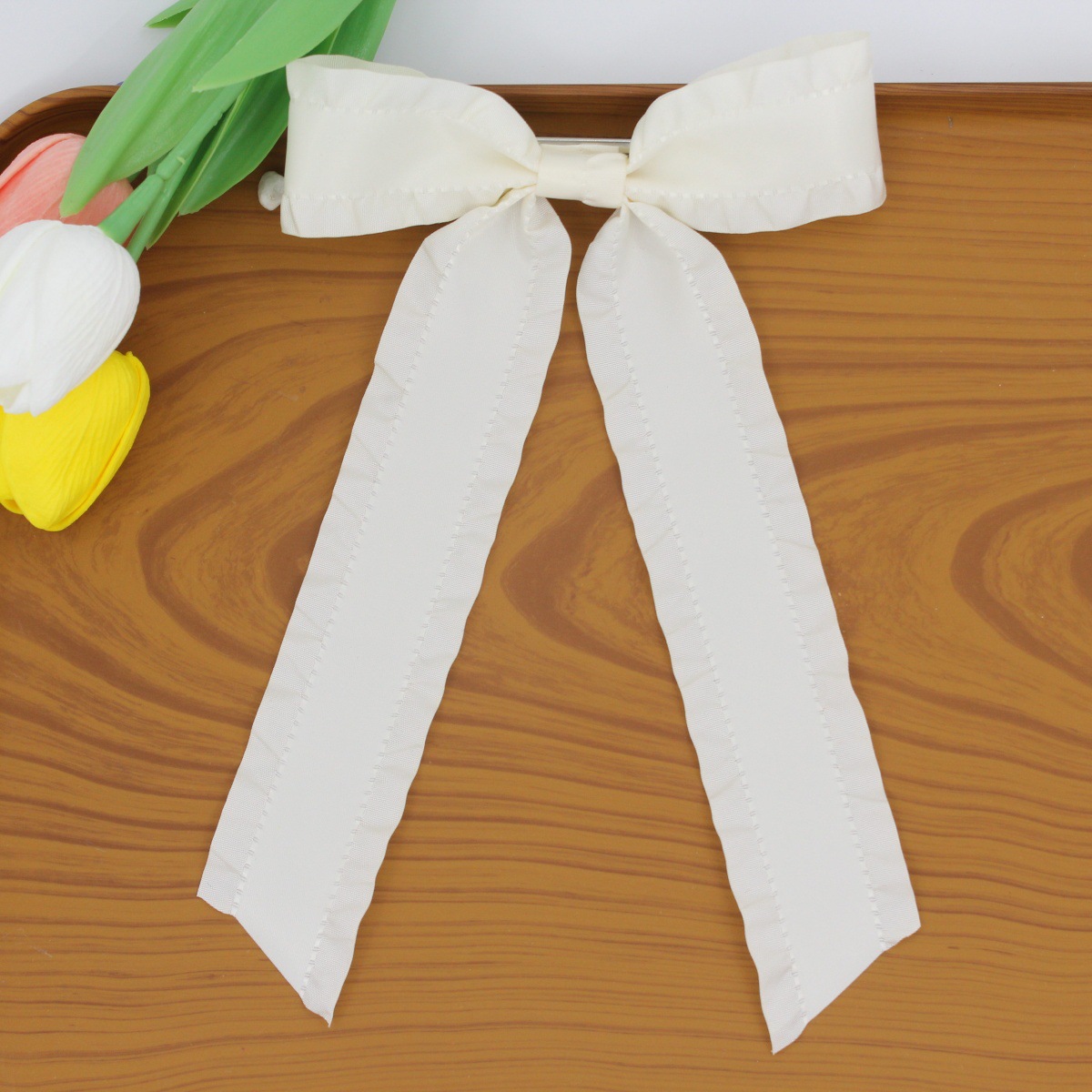 Bow Knot Pattern Women's Simple Style Classic Style Bow Knot Alloy Cloth Handmade Hair Clip
