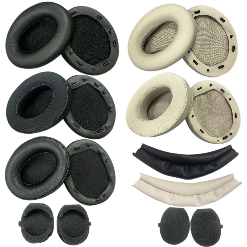 Suitable for Sony Sony Wh-1000Xm3 Headphone Cover Sponge Cover Earmuffs Ear Cotton Earmuffs Head Beam Leather Suitable for Sony Sony Wh-1000Xm3 Headphone Cover Sponge Cover Earmuffs Ear Cotton Earmuffs Head Beam Leather