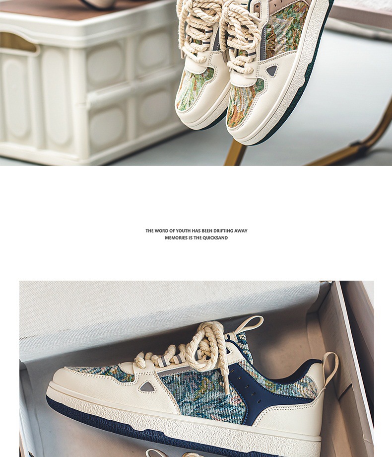 Scarpe da passeggio da uomo Scarpe casual Scarpe da basket Sneakers Tessuto Tela Assorbimento degli urti Calzature facili da pulire_voghion.com