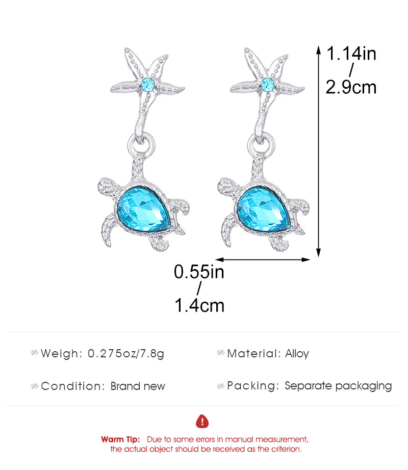 20g Weight Alloy Ear Needle Material Drop Earrings Classification 1 Pair Quantity Casual Occasion Alloy Material Tortoise Pattern Women's Gender Plating Design Simple Style Style 1 Pair Simple Style Tortoise Plating Alloy Drop Earrings 无