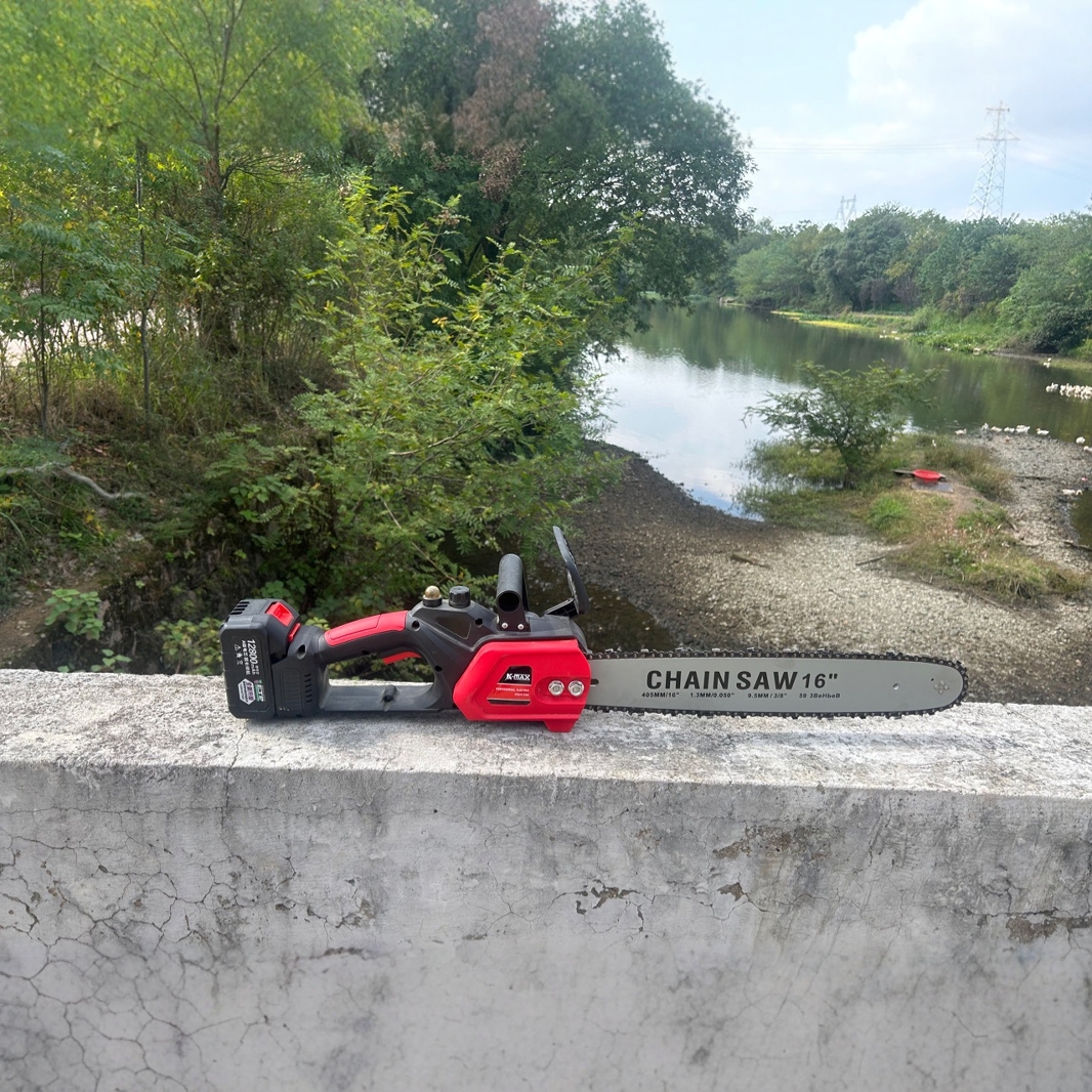 Sierra eléctrica de litio sin escobillas sierra eléctrica de una sola mano recargable sierra eléctrica doméstica pequeña sierra eléctrica inalámbrica al aire libre