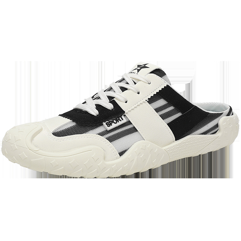 2026 verano nuevo zapato deportivo de hombre de un pie ligero malla transpirable sin tacones zapatillas casuales perezosas