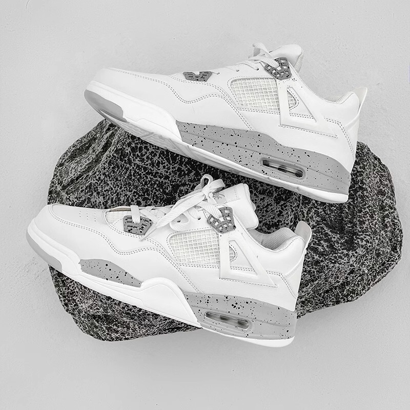 Putian shoes Nike official AJ4 basketball shoes men's white sneakers Air Force sports casual shoes couple student sneakers Putian shoes Nike official AJ4 basketball shoes men's white sneakers Air Force sports casual shoes couple student sneakers