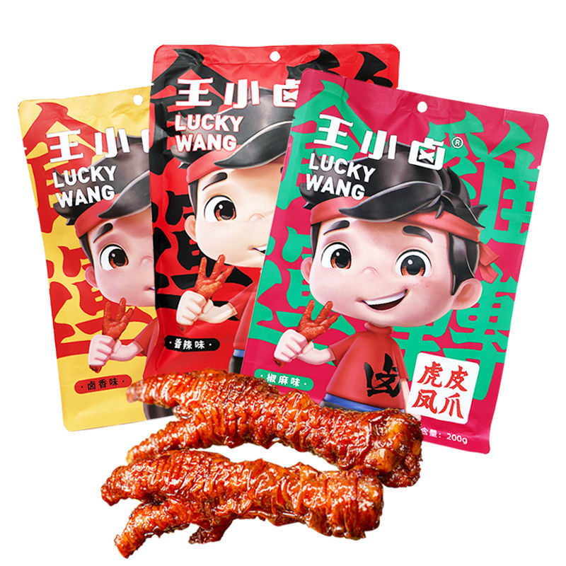 Tiger Phoenix claw Chicken feet Braised flavor snacks Independent packing Late at night delicious food wholesale Retail