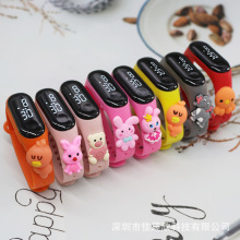 支持来图定制订单LED儿童电子手表 企业logo礼物赠品可爱卡通手表