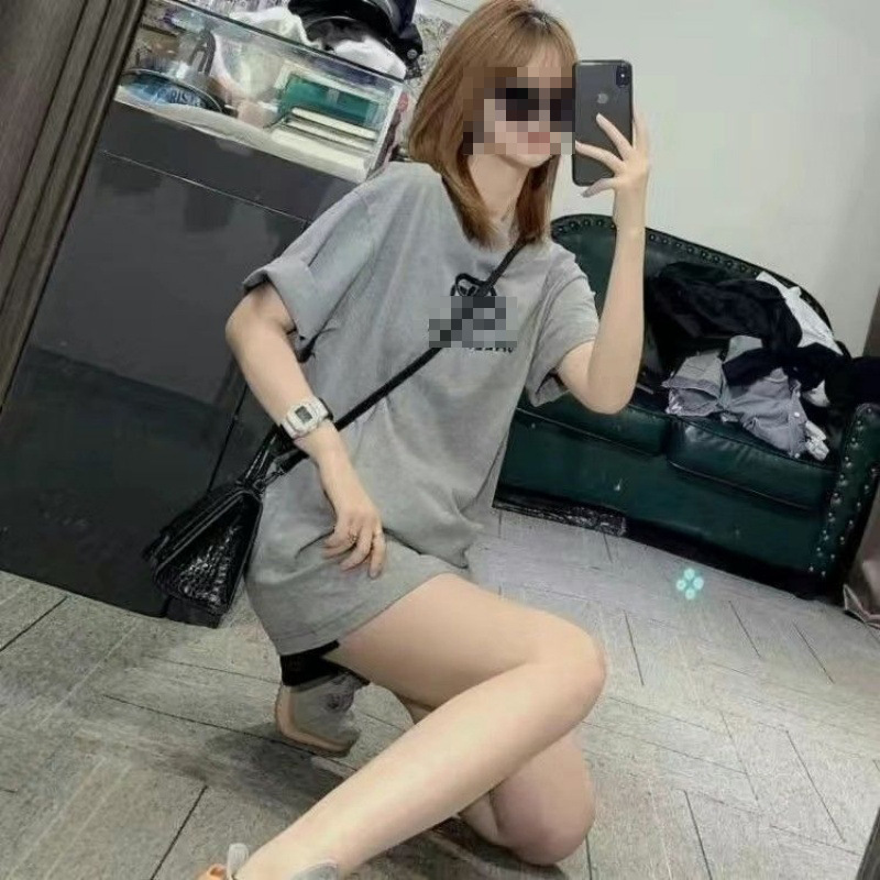 パリの新しいプリントレターファッション半袖男性と女性のためのルーズでスリムな小麦の穂Tシャツファミリーロゴ半袖|undefined