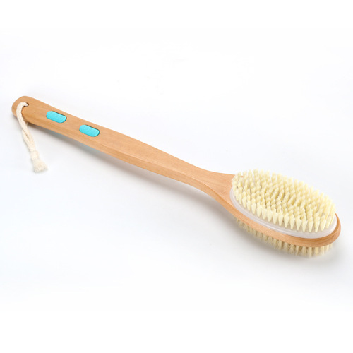 Cross-border hot-selling long-handled double-sided bath brush, back rub, exfoliation, massage bath brush, lazy bath brush, wholesale