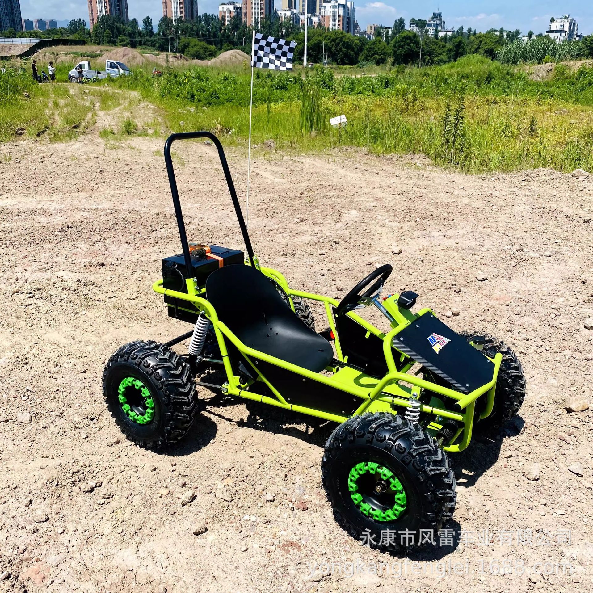 Kart Eléctrico Todoterreno ATV de Hierro y Plástico con Transmisión por Eje image 2