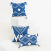 Scandinavian blue pillow, pillowcase, sofa for bedroom, new collection