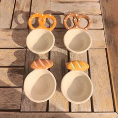 クリエイティブテーマレストラン陶磁器皿コーヒー豆スプーンパンスプーン